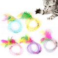 thumbnail image 1 of 5 Pcs Jouet d'Entraînement pour Animaux Tuyau à Fausse Plume Design Jouet Interactif pour Chat Jouet de Jeu pour Animaux, 1 of 10