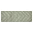 thumbnail image 3 of Better Trends Long Runner Bathroom Rug Extra Soft Non-Slip Bath Mat Water Absorbent 100% Cotton Washable Mat 20" x 60" Dark Sage Hugo Collection, 3 of 6