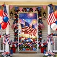 thumbnail image 5 of QuanTara Patriotic Door Cover, 4th of July Door Decoration 70.87x35.43in,independence Day Hanging Background Cloth for Front Door, Wall, Anniversary Celebration, 5 of 6