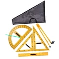 thumbnail image 1 of braveheart Durable Math Geometry Tool Big Size Compass Triangle Protractor Ruler For Classroom Math Geometry Equipment Teachers . Yellow 5 pcs, 1 of 6