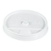 Dart Plastic Lids, Fits 12 oz to 24 oz Hot/Cold Foam Cups, Sip-Thru Lid, White, 100/Pack, 10 Packs/Carton