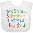 thumbnail image 3 of Inktastic Michigan Grandma Loves Me Boys or Girls Baby Bib, 3 of 4