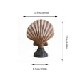 thumbnail image 3 of Byndra Resin Conch Shell Ornaments, Mediterranean Seashell Table Decor Set, Coastal Accent Sculptures for Living Room, Shelf, Desk and Display, Wall Door and Room Decor Accent, 3 of 7