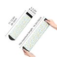 thumbnail image 2 of Goofa Daisies Flowers Pattern Non Slip Socks with Grips for Elderly, Crew Socks Yoga Hospital Socks Cushioned Sole Gripper Socks for Men Women, 2 of 5
