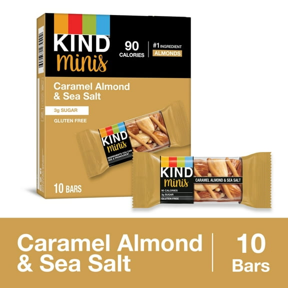 KIND Minis Caramel Almond Sea Salt - 7oz/10ct