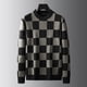 thumbnail image 5 of Suéter a cuadros estilo inglés para hombre, jersey holgado de manga larga, informal, para Navidad, otoño e invierno, 6XL, 8XL, 7XL, 2023, 5 of 5