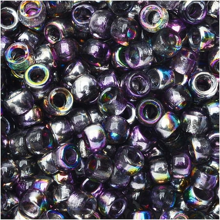 Tube Czech Glass Beads - Czech Glass Matubo, 7/0 Seed Beads, 7.5 Gram Tube, Magic Violet Gray