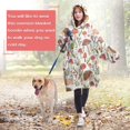 thumbnail image 4 of Cute Hedgehog and Mushroom Wearable Oversized Blanket,Wearable Blanket Hoodie for Adults,Cozy Hooded Blankets with Super Pockets,Super Warm Fuzzy Pullover for Women & Men, 4 of 6