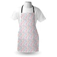 thumbnail image 4 of Tropical Apron, Hand-drawn Pineapple Sketches on Dotted and Striped Backdrop, Unisex Kitchen Bib with Adjustable Neck for Cooking Gardening, Adult Size, Pink Coconut, by Ambesonne, 4 of 4