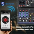 thumbnail image 3 of Woopker 4-Channel Audio Mixer Console with Wireless Microphone Sound Mixing USB input DJ Mixer ,Reduced Noise, 3 of 7