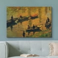 thumbnail image 2 of wall26 Canvas Print Wall Art Anglers on the Seine at Poissy Claude Monet Nature Illustrations Fine Art Decorative Landscape Multicolor Wilderness Rustic for Living Room, Bedroom, Office - 32"x48, 2 of 5