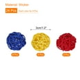 thumbnail image 2 of Set of 24 Pcs Wicker Rattan Balls 1.2 Inch Rattan Decorative Balls for Vase Fillers Home Decor Yellow,Red,Deep Blue, 2 of 5