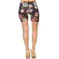 thumbnail image 3 of MOA COLLECTION Women's Slim Fit Comfy Stretch Elastic Waistband Biker Shorts, 3 of 5