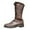 Brown, variant on Men's Mid-Calf Boots, Wide Fit Renaissance & Medieval Style Boots for Cosplay and Themed Events,Red,US:12.5