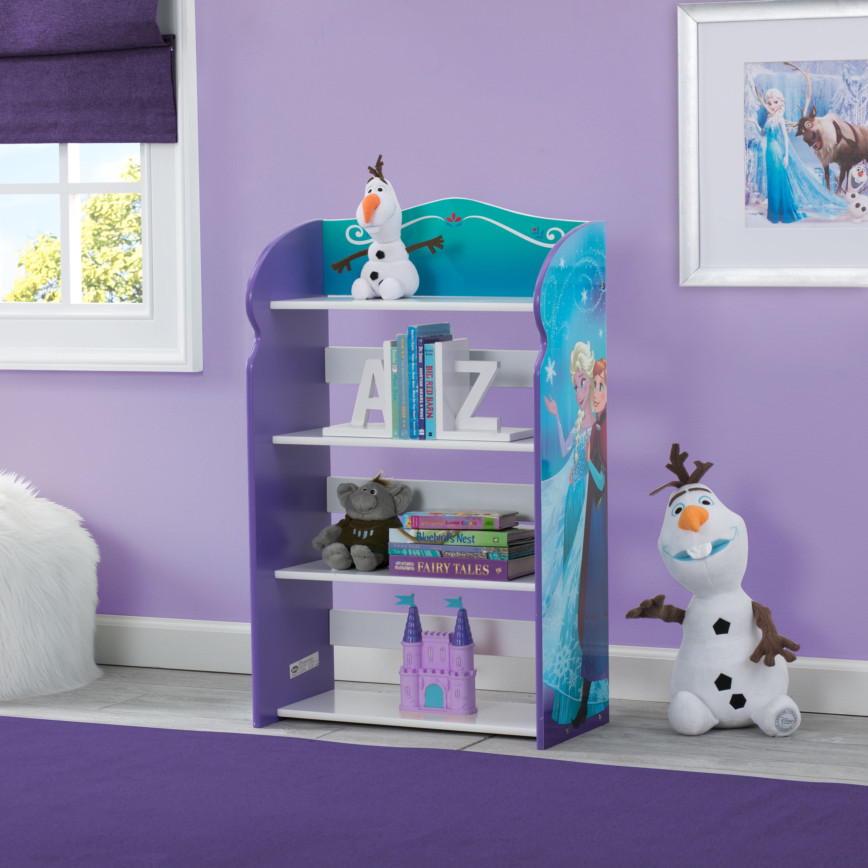 Disney Frozen Wood Bookshelf By Delta Children Walmart Com