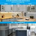 thumbnail image 7 of TORCHSTAR 4 Pack 22" 3CCT LED Under Cabinet Light, Hardwired& Plug-in, Swivel& Dimmable& Linkable, 3000K/4000K/5000K Selectable, 7 of 7