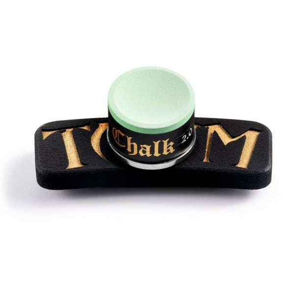 Taom Magnetite Combo Billiard Chalk Holder and Taom Billiard Snooker Pool Cue Premium Chalk 2.0 Green in Branded Box