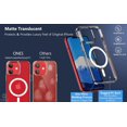 thumbnail image 2 of WWS-étui pour iPhone 11 avec Couverture Hybride Rigide MagSafe, Protection Antichoc des Airbags de Qualité Militaire, Résistant aux Rayures, Étui Magnétique Anti-Jaunissement Givré, Mat Translucide, 2 of 4
