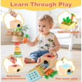 thumbnail image 3 of Kit de juguetes didácticos Montessori Twefex para niños de 1 año con buzón 4 en 1, 3 of 7
