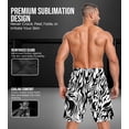 thumbnail image 2 of Exxact Sports Pro MMA Shorts, No-Gi BJJ Jiu Jitsu Shorts for Men, Boxing, UFC, Cross Training, Kickboxing & Grappling Shorts (White Tiger, Adult X-Large), 2 of 7