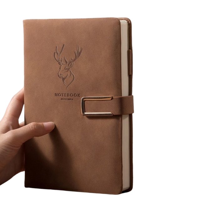 CSChome Faux Leather Notebook Student Notebook: 416-Page Super Thick, Faux Leather Business Notebook, Waterproof & Scratch-Proof