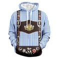 thumbnail image 4 of Rhuody Mens Oktoberfest Hoodies O Neck Long Sleeve Sweatshirts Solid Color Sweatshirt 3Xl Blue, 4 of 4