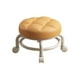 thumbnail image 2 of Asiento con ruedas, taburete con ruedas giratorio, portátil, cómodo, sofá giratorio de 360 grados, taburete de té, taburete con ruedas para el hogar, Naranja SM SunniMix Asiento de ruedas, 2 of 8