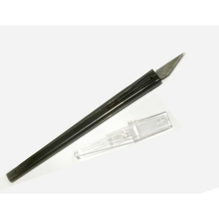 

Frisket Art Knife with Standard #11 Blade and Locking Safety Cap Lightweight Disposable Plastic (Chartpak 352A-36) - 1 Ready-to-Use Frisket Knife