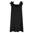 thumbnail image 5 of Ohufall Women's Dress Loose Sling Solid Color Knee-Length Dress Casual Vacation Comfort Dress, 5 of 6