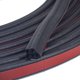 thumbnail image 1 of Black Burlete tipo tira de sellado de 5 agujeros para puertas/ventanas, sellos autoadhesivos con gran espacio, 1 of 5