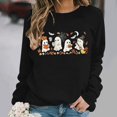 thumbnail image 2 of Juebong Halloween Funny Graphic Tops for Womens Teens Sweatshirts Crewneck Pullover Female Fall Outfits 2026,Witch Pumpkin Ghost Bat,loose,Maternity, workout,airport fashion clothes, 2 of 6