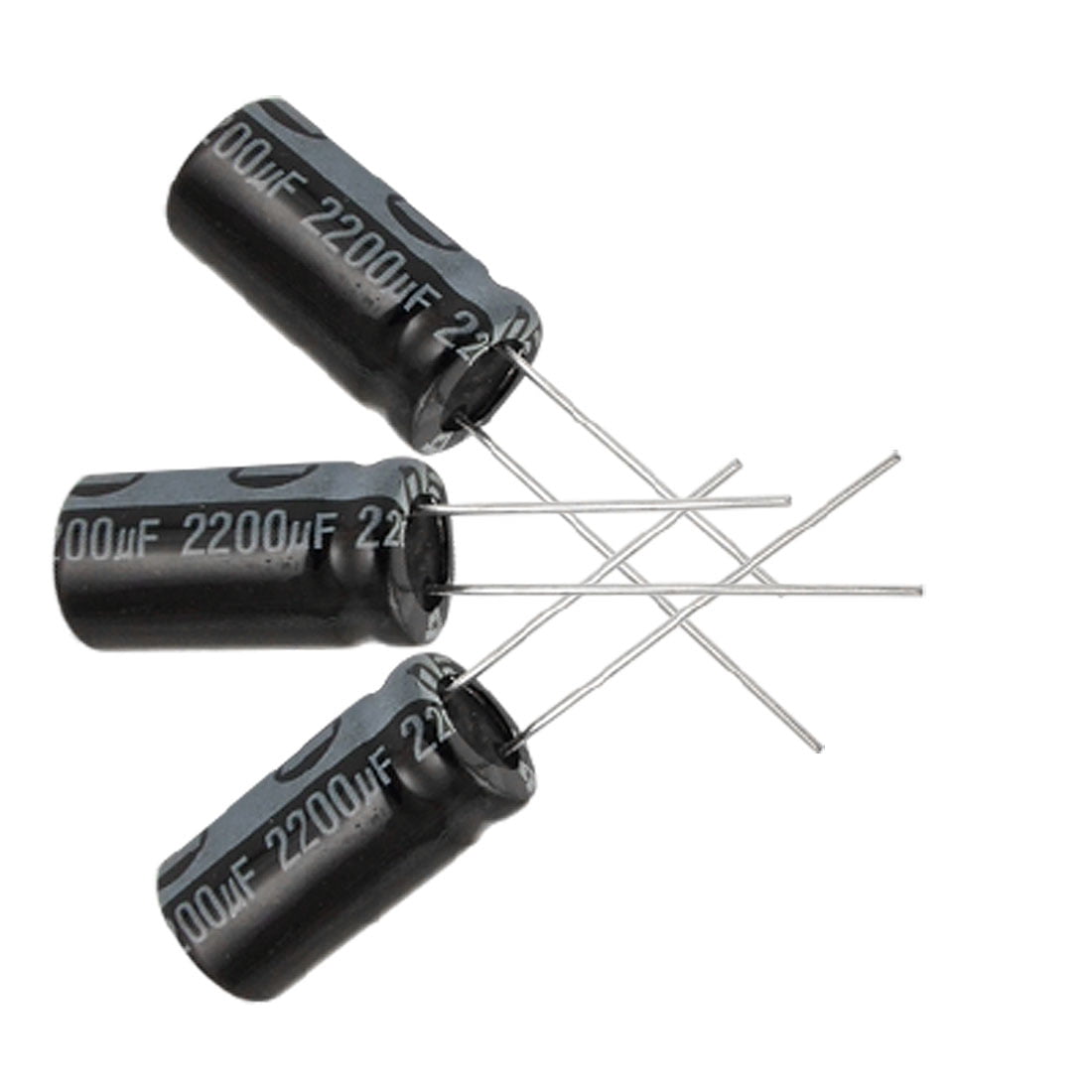2200uF Radial Electrolytic Capacitor E-Projects 16V Pack of 5 105 C 