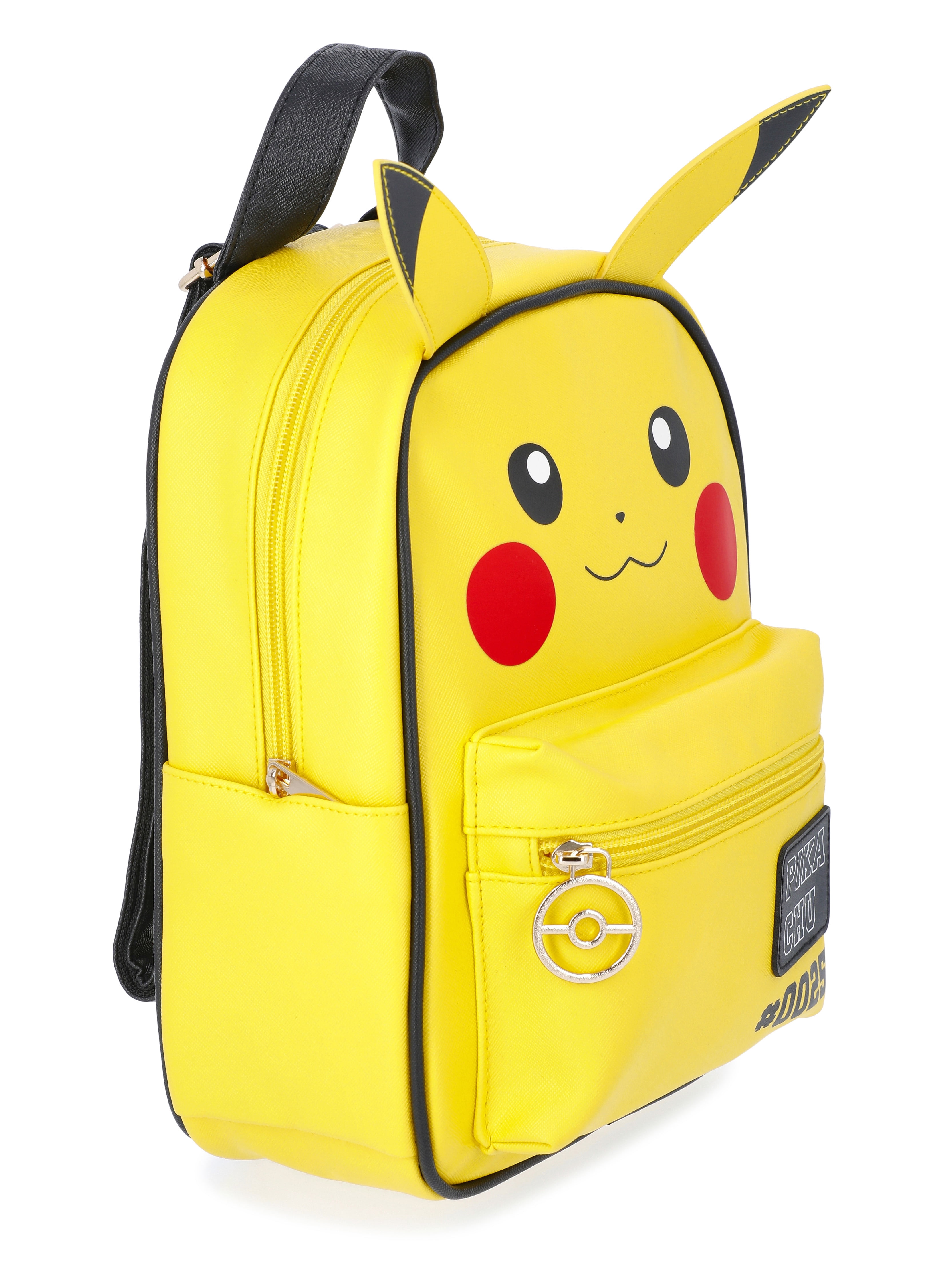 Pokemon Women\'s Yellow & Pink Pikachu Mini Backpack With Pokeball Pattern POKEMON HOLIDAY PIKACHU MINI BACKPACK Loungefly | Cordy main image 4