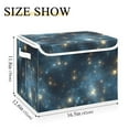 thumbnail image 3 of Flash Stars in Night Foldable Storage Bin with Lid and Handle Collapsible Storage Box 16.5 x 12.6 x 11.8 inches, 3 of 7