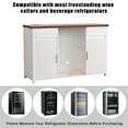 thumbnail image 4 of Coffee Bar Cabinet with Fridge Space, Mini Fridge Cabinet，Buffet Sideboard，53.2"L, 4 of 8