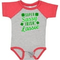 thumbnail image 3 of Inktastic Super Sassy Irish Lassy with Green 4 Leaf Clovers Boys or Girls Baby Bodysuit, 3 of 5