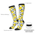 thumbnail image 4 of Pofeuu Tropical Lemon Print Stockings, Adult Running Hiking Socks for Youth and Adult, 4 of 6