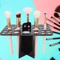 thumbnail image 2 of Porta brochas de maquillaje de 26 agujeros, práctico recipiente para productos cosméticos como rímel y pinceles, para secar al aire Porta brochas cosméticas (negro) Ecomeon no, 2 of 5