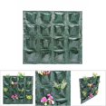 thumbnail image 5 of Macetero colgante de pared para plantas y flores que ahorra espacio, bolsa de jardín vertical con 16 bolsillos, 5 of 5