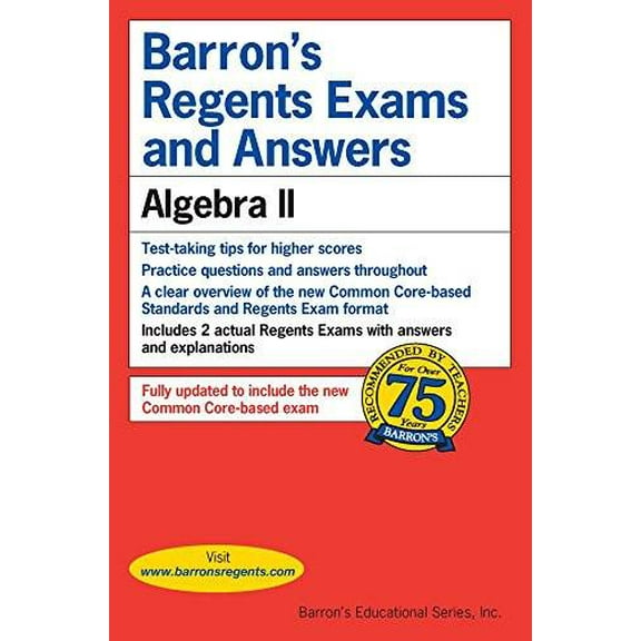 Pre-Owned Barron's Regents Exams and Answers: Algebra II 9781438008431