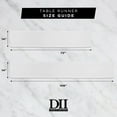 thumbnail image 5 of DII 70x14" Polyester Fabric Base Embroidered Chevron Table Runner in Off White, 5 of 6
