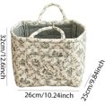 thumbnail image 6 of Car Storage Basket Organizer, Large Capacity Quilted Fabric Bin with Handles, Foldable Car Trunk Back Seat Storage for Groceries, Home Closet Use, Style-J, 6 of 6