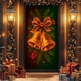 thumbnail image 3 of D Christmas Door Curtain Decoration For Home Holiday Scene Layout Background Cover Polyester Material Christmas Decorations 70.87X35.43 Inches Style D, 3 of 7