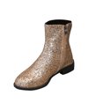 thumbnail image 2 of Miluxas Women Sequin Cowboy Boots Glitter Chunky Heel Sparkly Cowgirl Ankle Boots, 2 of 5