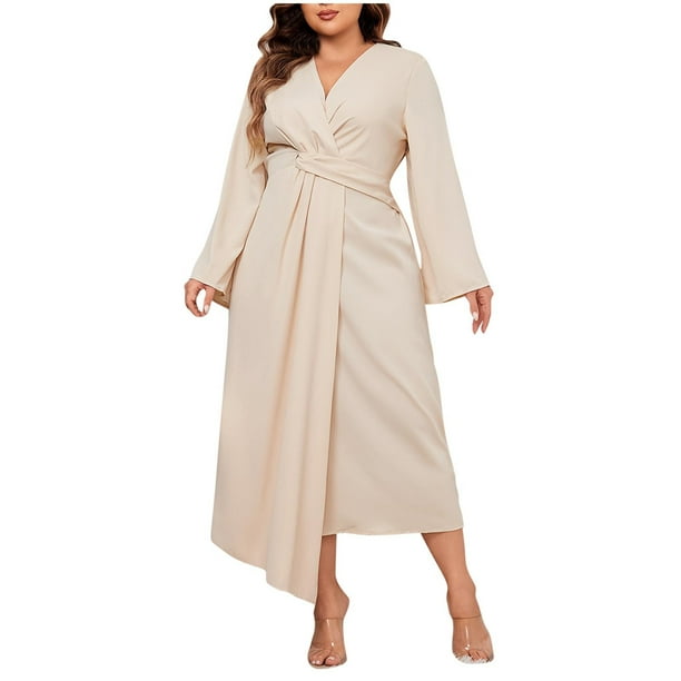 beige dress size 16 Plus Size Soft Lace Chiffon Boho Beige A-line Wedding Dress Light Ivory main image 1