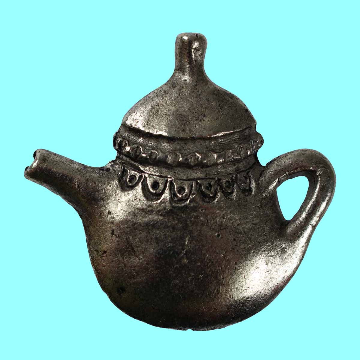 Vintage Antique Silver plated Brass Teapot Style Kitchen Cabinet Door Knobs Drawer Pull Handle | Renovator's Supply