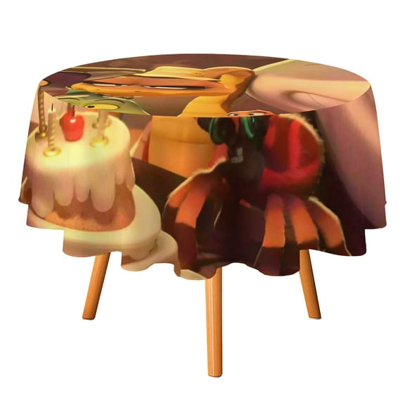 The Bad Guys-Theme Round tablecloth has an iconic print, fits most tables, and is easy to care for perfect gifts for fans friends and family.diameter60''(152cm)