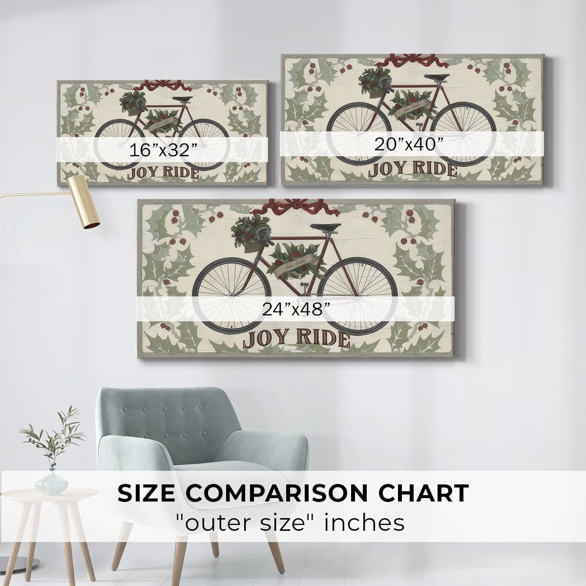 Joyride Santa Collection C- Gallery Wrapped Canvas