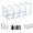 Clear1, variant on Elezeal Clear Acrylic 4-Slot Desktop Bookends, Desk File & Magazine Holder Organizer for Home and Office
