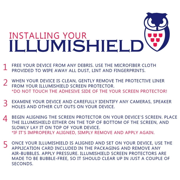 iLLumiShield Anti-Bubble/Print Screen Protector 3x for Barnes & Noble Nook  HD - Walmart.com